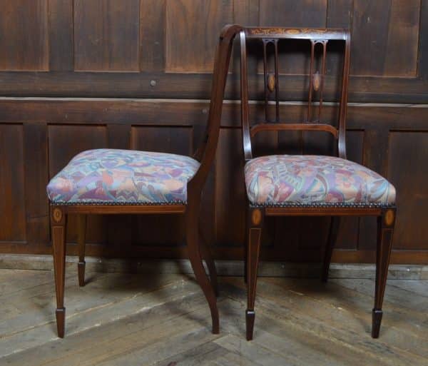 Pair Of Edwardian Mahogany Chairs SAI3070 Antique Chairs 11