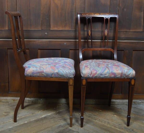 Pair Of Edwardian Mahogany Chairs SAI3070 Antique Chairs 12