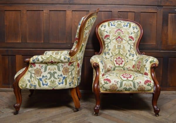 Pair Of Victorian Mahogany Parlour Chairs SAI3069 Antique Chairs 10