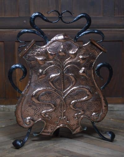 Art Nouveau Copper Fire Screen SAI3077