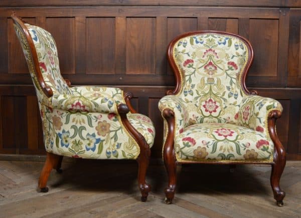 Pair Of Victorian Mahogany Parlour Chairs SAI3069 Antique Chairs 8