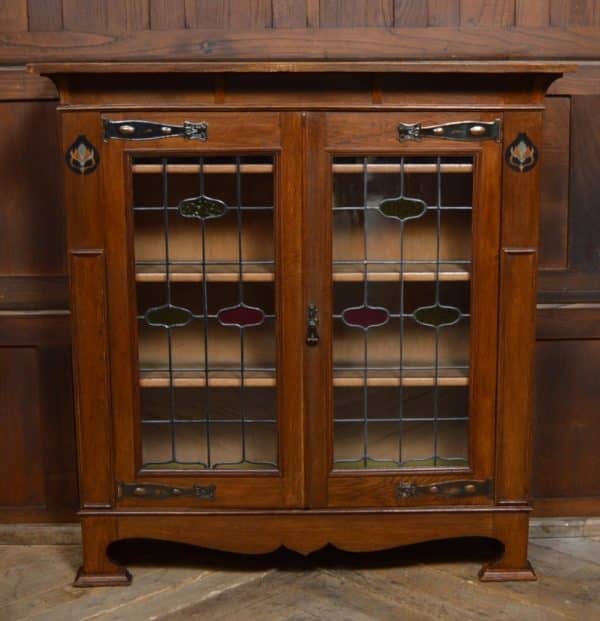Arts & Crafts Oak Bookcase / Display Cabinet SAI3067 - Image 2