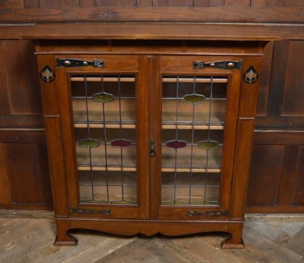 Arts & Crafts Oak Bookcase / Display Cabinet SAI3067 Antique Bookcases 5