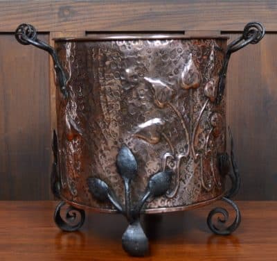 Art Nouveau Copper Bucket SAI2886 - Image 13