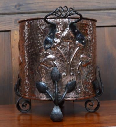 Art Nouveau Copper Bucket SAI2886 - Image 10