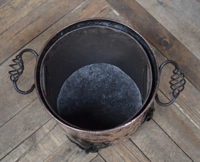 Art Nouveau Copper Bucket SAI2886 - Image 8