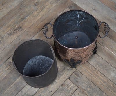 Art Nouveau Copper Bucket SAI2886 - Image 6