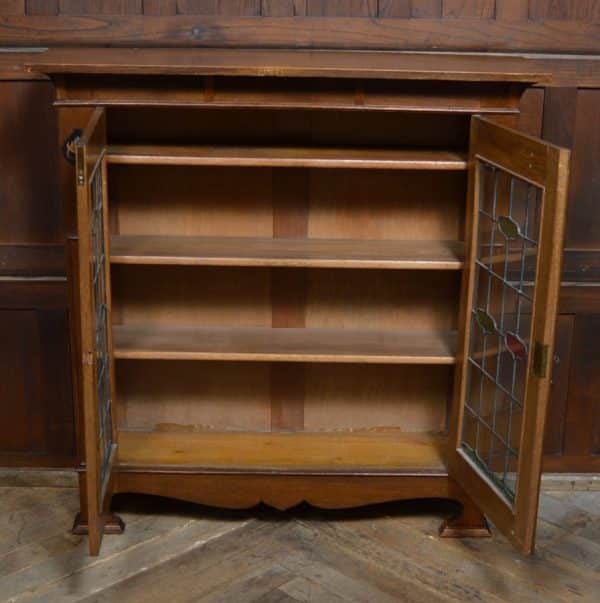 Arts & Crafts Oak Bookcase / Display Cabinet SAI3067 Antique Bookcases 12