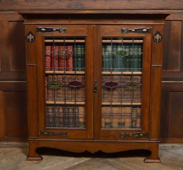 Arts & Crafts Oak Bookcase / Display Cabinet SAI3067 Antique Bookcases 18