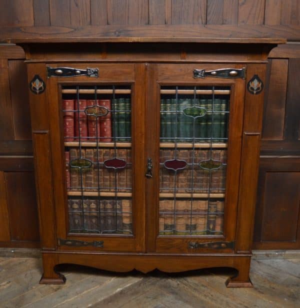 Arts & Crafts Oak Bookcase / Display Cabinet SAI3067 - Image 17