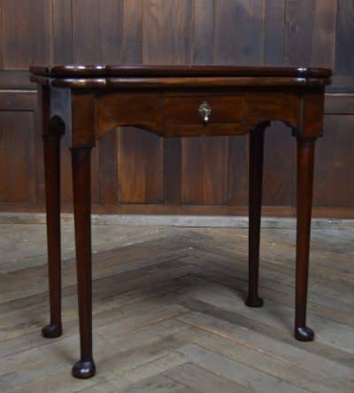 Edwardian Mahogany Fold-over Games Table SAI3078