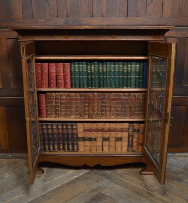 Arts & Crafts Oak Bookcase / Display Cabinet SAI3067 Antique Bookcases 20