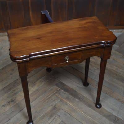 Edwardian Mahogany Fold-over Games Table SAI3078 - Image 4