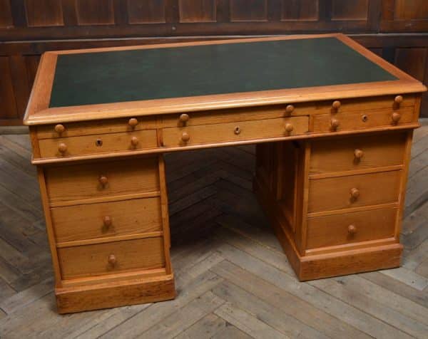 Victorian Scottish Oak Partner Desk SAI3072 - Image 20
