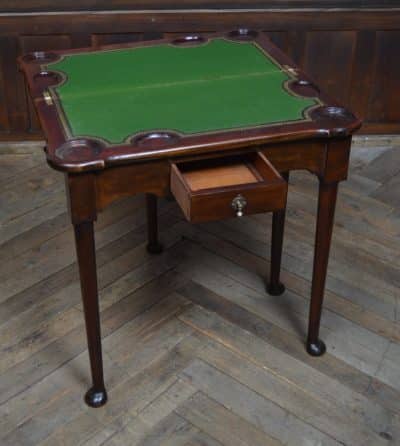 Edwardian Mahogany Fold-over Games Table SAI3078 - Image 6