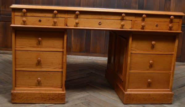 Victorian Scottish Oak Partner Desk SAI3072 Antique Desks 21