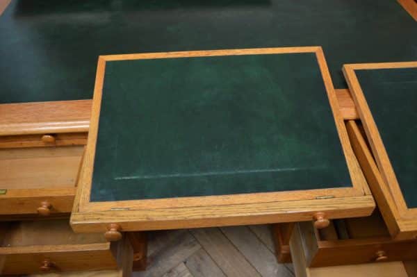 Victorian Scottish Oak Partner Desk SAI3072 - Image 14