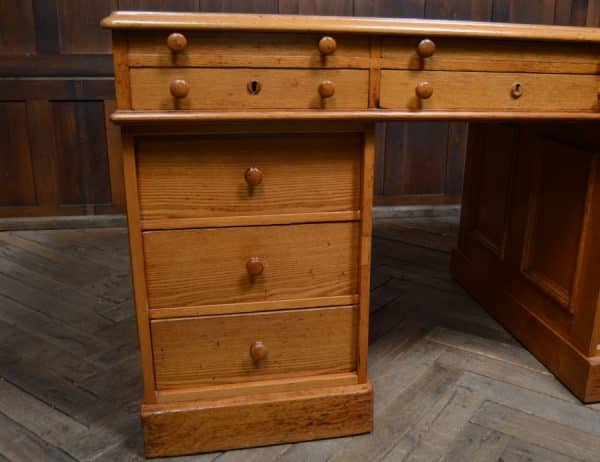 Victorian Scottish Oak Partner Desk SAI3072 - Image 13