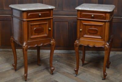 Victorian French Mahogany Bedside Cabinets SAI3080 Antique Cupboards 3