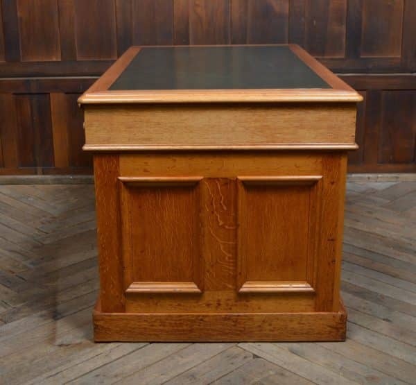 Victorian Scottish Oak Partner Desk SAI3072 - Image 10