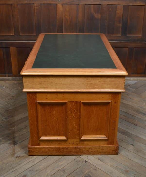 Victorian Scottish Oak Partner Desk SAI3072 - Image 9