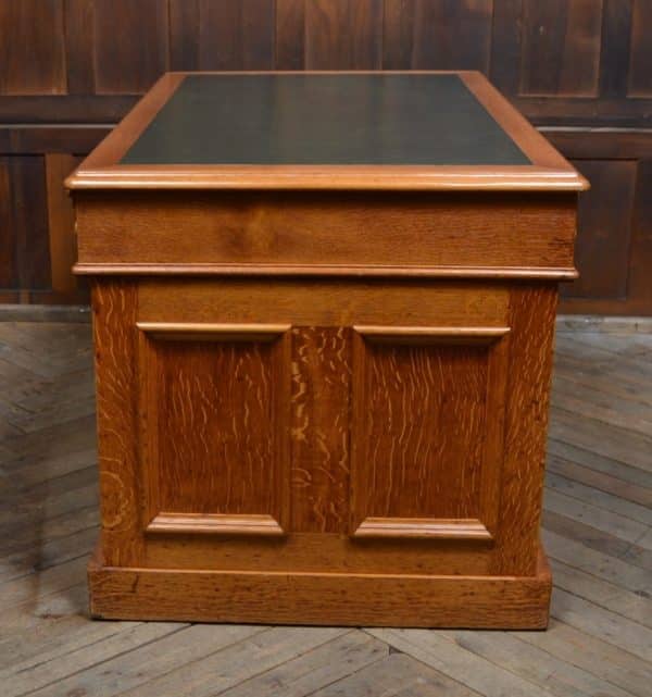Victorian Scottish Oak Partner Desk SAI3072 - Image 7