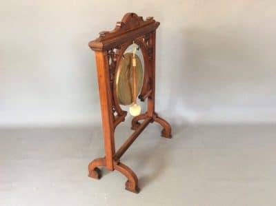 James Shoolbred Large Walnut Dinner Gong - Image 5