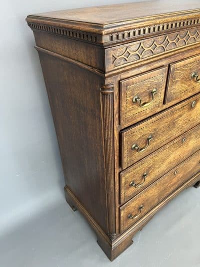 Georgian Oak Chest of Drawers chest of drawers Antique Chest Of Drawers 9