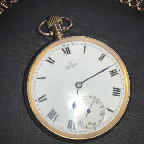 SOLD Gold 9CT DOUBLE ALBERT CHAIN & Pocket watch Antique Jewellery 4
