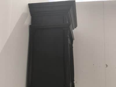 LONG CASED OAK CLOCK 30 HR BRASS FACED - Image 15