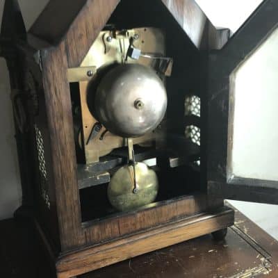 Steeple Clock double Fusee Antique Clocks 10