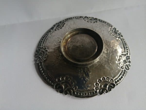 Exquisite & RARE WW2 Iraqi Silver MINIATURE Cup & Saucer BAGHDAD Marsh Arab - Image 7