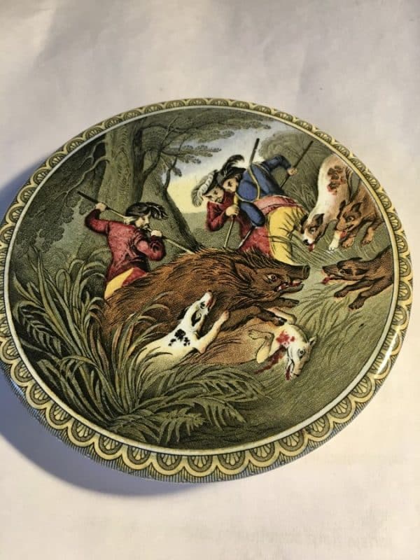 Staffordshire Pottery pot lids. - Image 4