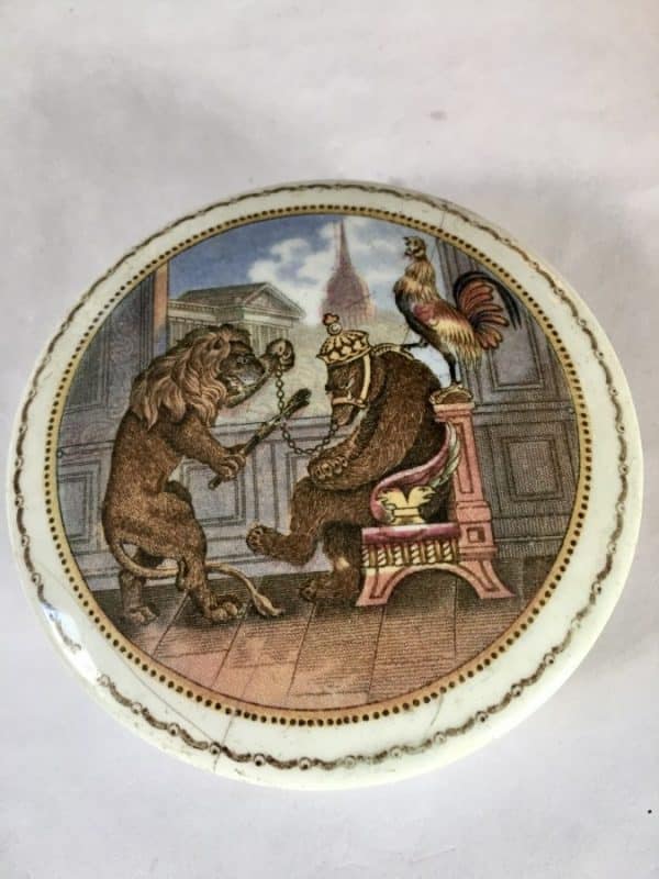 Staffordshire Pottery pot lids.