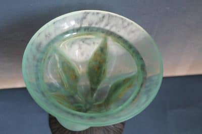 Art Deco glass vase by Charles Schneider Antique Glass Vase Antique Glassware 5