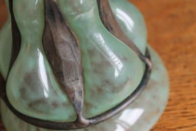 Art Deco glass vase by Charles Schneider Antique Glass Vase Antique Glassware 7