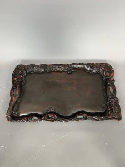 Arts & Crafts Carved Monkey Tray For Liberty c1905 - Image 4