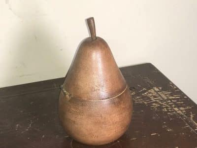 Tea Caddy Pear shaped with working key and lock Antique Boxes 5