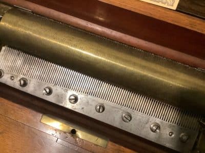 Berens & Blumberg / Lecoultre 6 air key wound music box c 1855 Antique Boxes 8