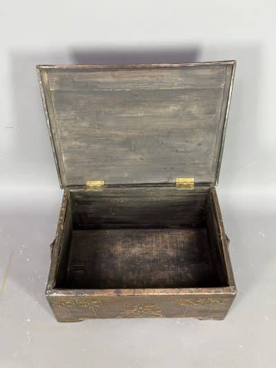 Arts & Crafts Copper Log Box Coal Bin Antique Boxes 6
