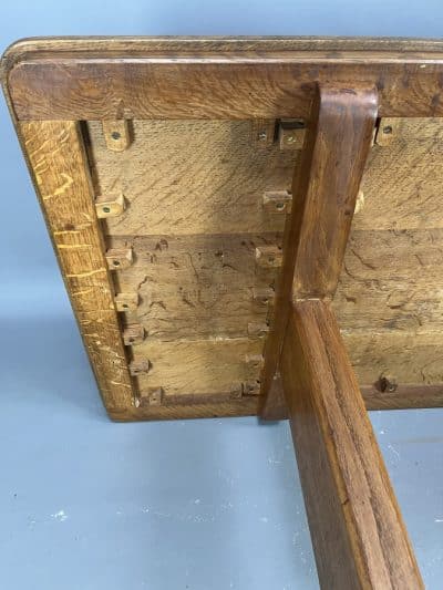 Cotswold School Oak Refectory Dining Table cotswold school Antique Furniture 10