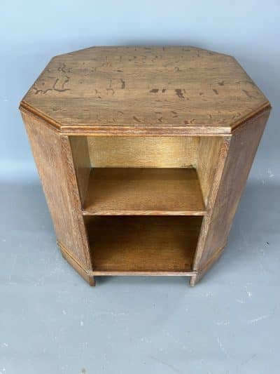 Heals of London Limed Oak Book Table 1930s Book Table Antique Bookcases 3
