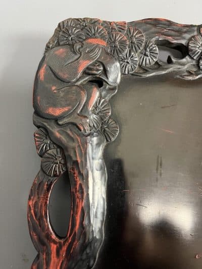 Arts & Crafts Carved Monkey Tray For Liberty c1905 - Image 2