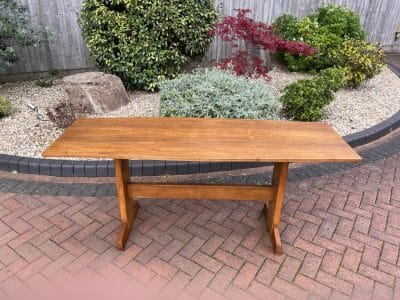 Cotswold School Oak Dining Table cotswold school Antique Furniture 3