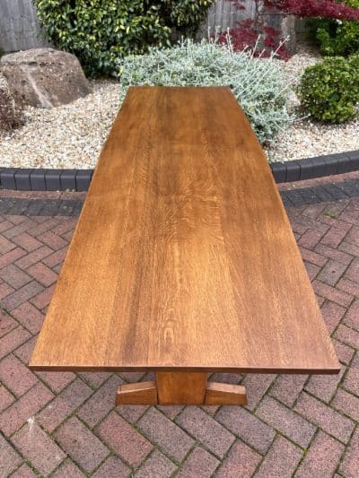 Cotswold School Oak Dining Table cotswold school Antique Furniture 6