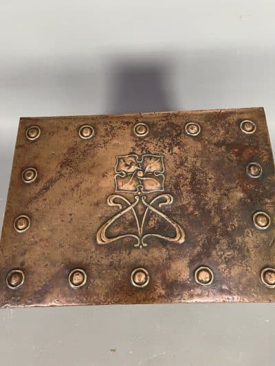 Arts & Crafts Copper Log Box - Image 5