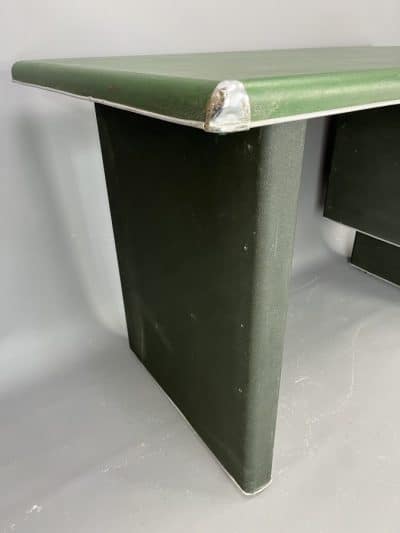 Mid Century Industrial Steel Tanker Desk - Image 7