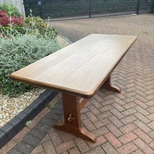 Cotswold School Oak Refectory Dining Table cotswold school Antique Furniture
