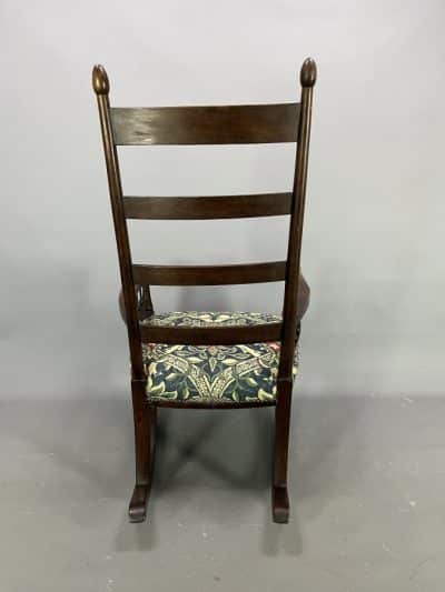 William Birch Arts & Crafts Rocking Chair c1900 cotswold school Antique Chairs 7