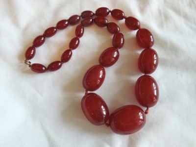 Cherry Amber Bakelite Beads